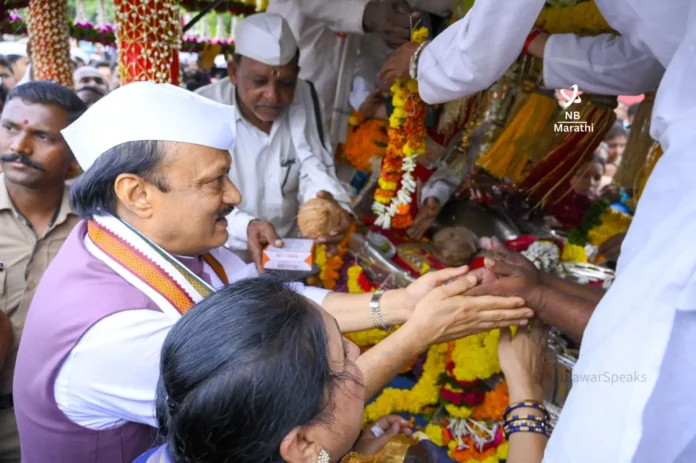 NB Marathi-Ajit Pawar-shri sant tukaram maharaj palkhi