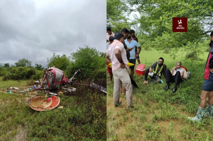 NB Marathi-Pune - private helicopter crashed