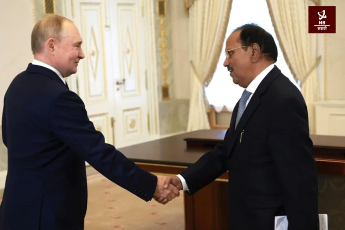 Ajit Doval and Vladimir Putin meet (Photo : ANI)