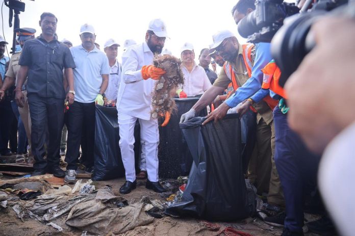 CM Eknath Shinde-Cleaning-Mumbai