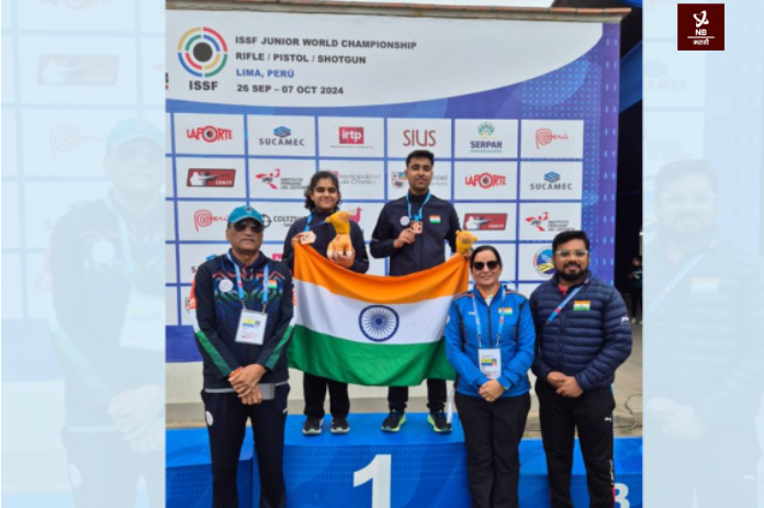 ISSF ज्युनियर वर्ल्ड चॅम्पियनशिप: भारतीय जोडीने नेमबाजीत कांस्यपदक जिंकले