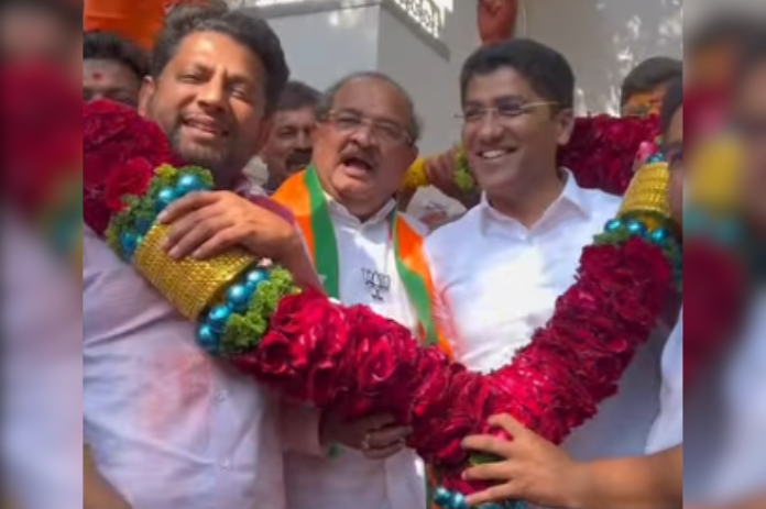 NBMarathi_ahilyanagar municipa corporation-result-bjp-ncp-majority-vikhe-patil-victory